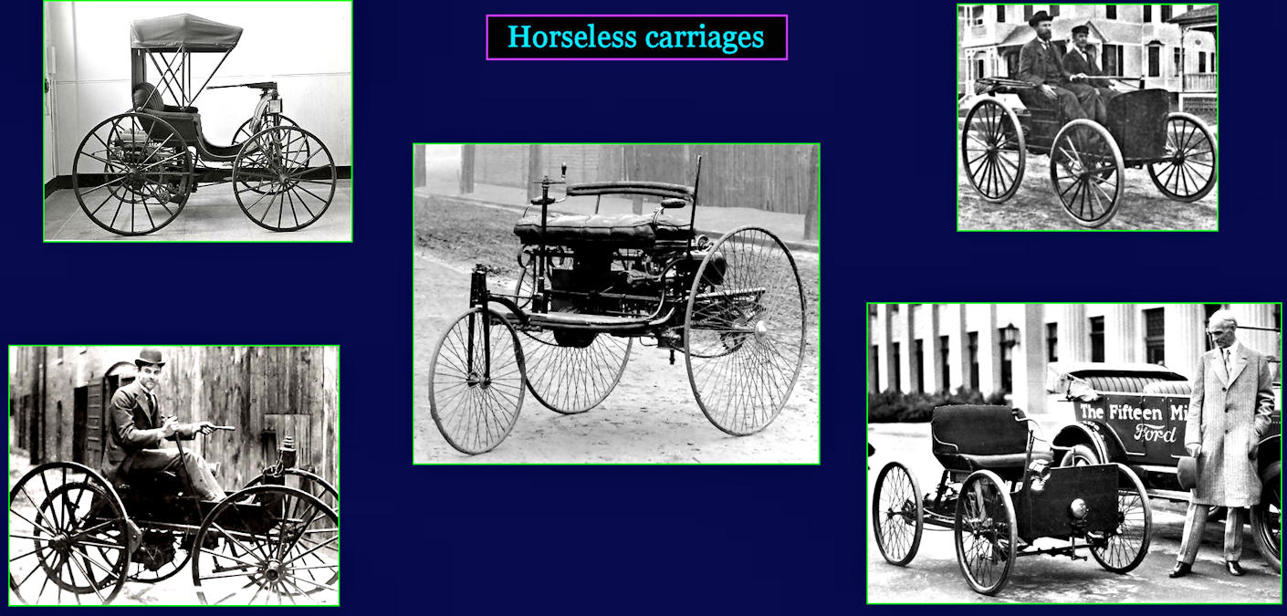 Early autos, 1900